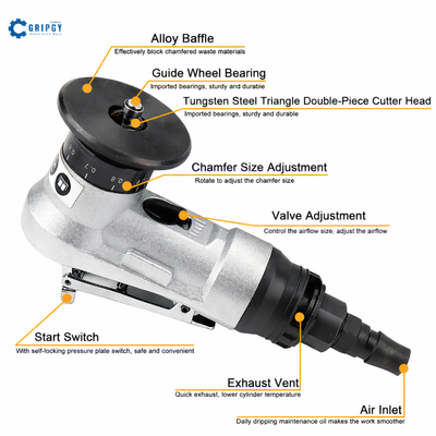 Gripgy™ Pneumatic 45° Chamfering Tool