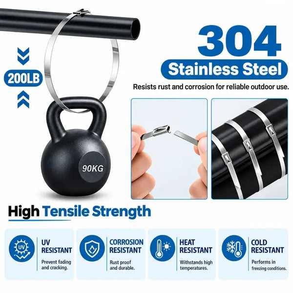 🛡️ 304 Stainless Steel
