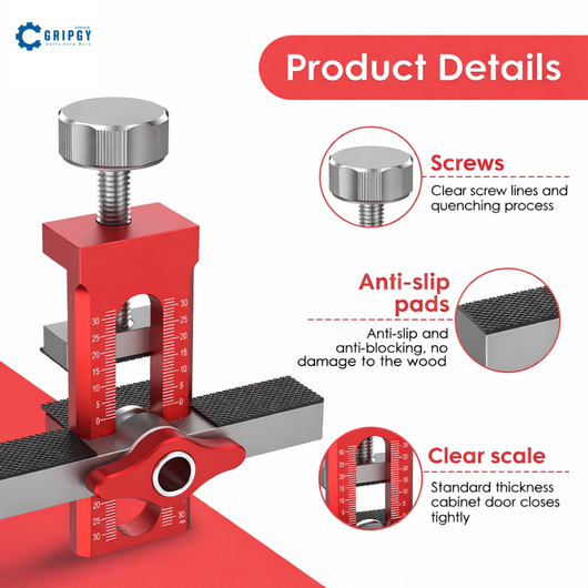 Gripgy™ Cabinet Door Mounting Jig Tool