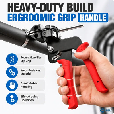 Gripgy™ Stainless Steel Zip Tie Tool Kit: Tension, Lock & Cut in One Squeeze