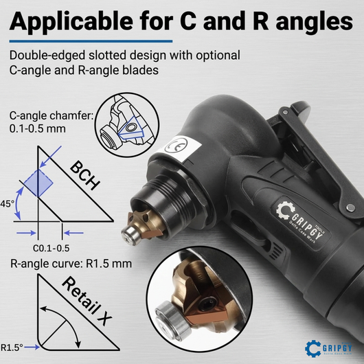 Gripgy™ Pneumatic 45° Chamfering Tool